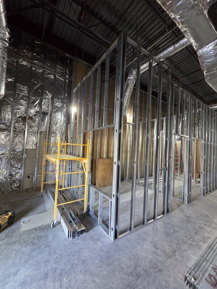 AEPX crew — metal stud framing